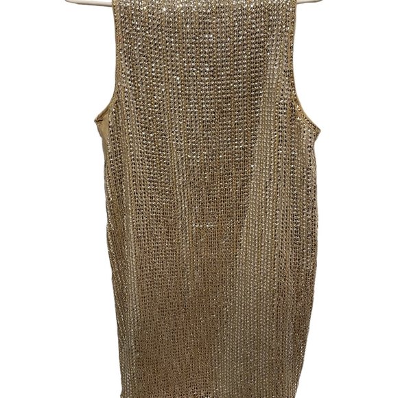 Forever 21 Gold Sequined Tank Top - Medium - NWTG - Picture 3 of 4